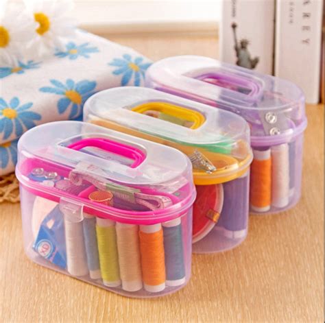 Spools Bobbin Carrying Case Container Holder Portable Sewing Bag Sewing