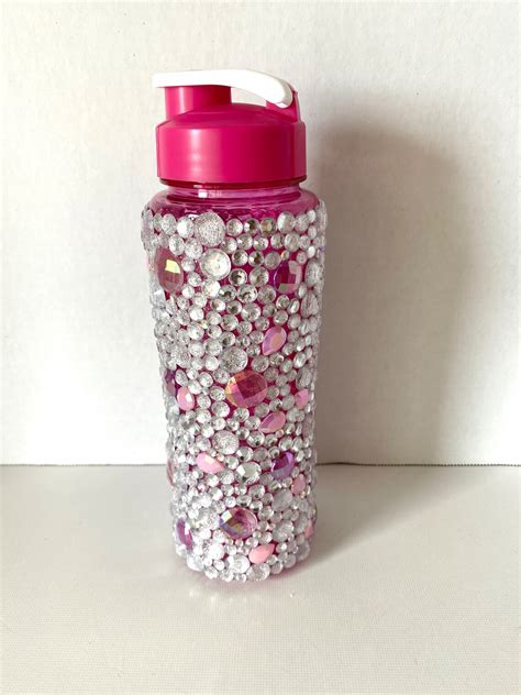 Sparkly Bling Rhinestone Water Bottle Custom Water Bottle Etsy