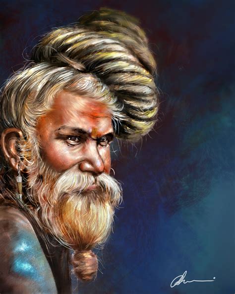 Artstation Naga Sadhu Portrait