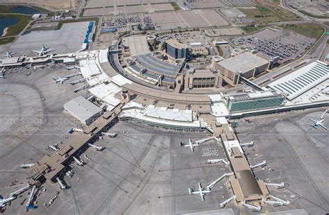 Aerial Photo Calgary International Airport Terminal Building