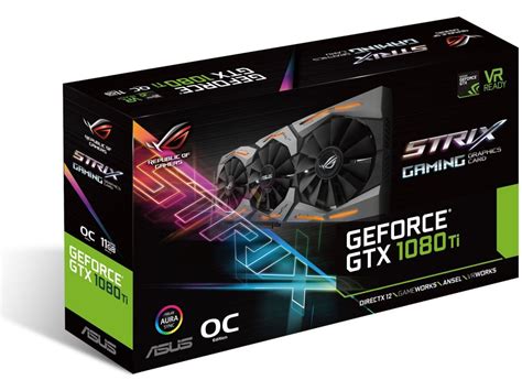 Buy Asus Rog Strix Geforce Gtx 1080 Ti Oc Gaming Graphics Card Online