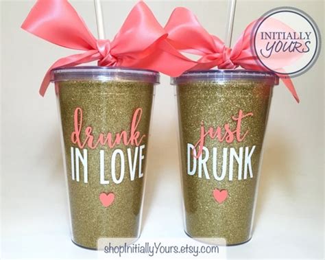 Drunk In Love Bachelorette Party Tumbler Personalized Drunk