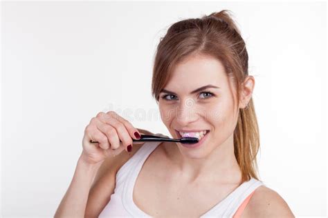 Naked Girl Brushing Teeth Stock Photos Free Royalty Free Stock