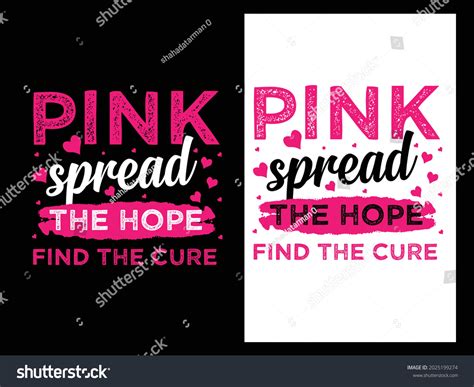 pink spread hope find cure tshirt stock vector royalty free 2025199274 shutterstock
