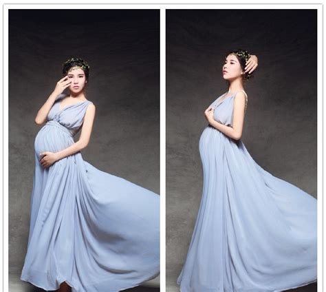 brand royal style maternity photography props long dress for photo shoot clothes for pregnant