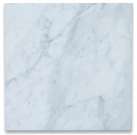 12x12 Carrara Venato Bianco Polished Carrera White Marble Floor Tile