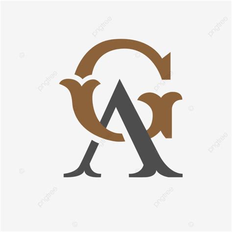 Initial Letter Ga Logo Vector Letter Ga Typography Logotype Png And