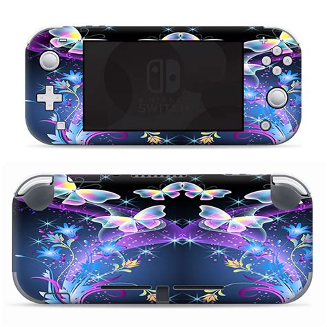 Nintendo Switch Lite Skins Decals Vinyl Wrap Decal Stickers Skins Cover Glowing Butterflies