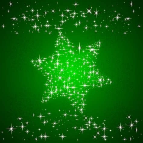 Premium Vector Green Background With Christmas Star