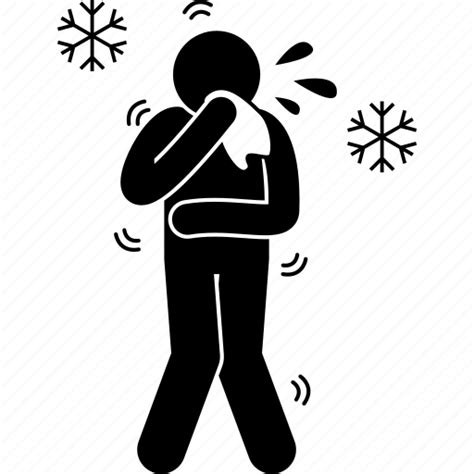 Chill Cold Cough Flu Freezing Sneeze Weather Icon Download On