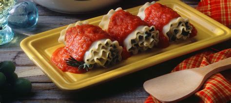 Spinach And Ricotta Cheese Lasagna Rolls Recipe Dairy