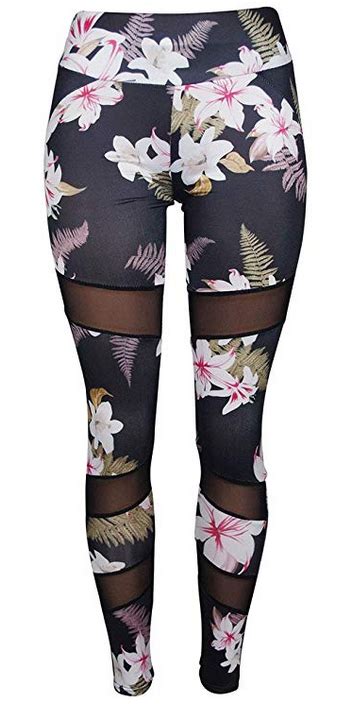 Mesh Floral Print Yoga Pants Shop Other Mothers Az