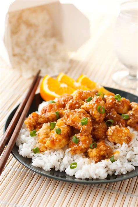 Orange chicken has a thick, orange based sauce. Chinese Orange Chicken {Fresh Orange Sauce!} - Cooking Classy
