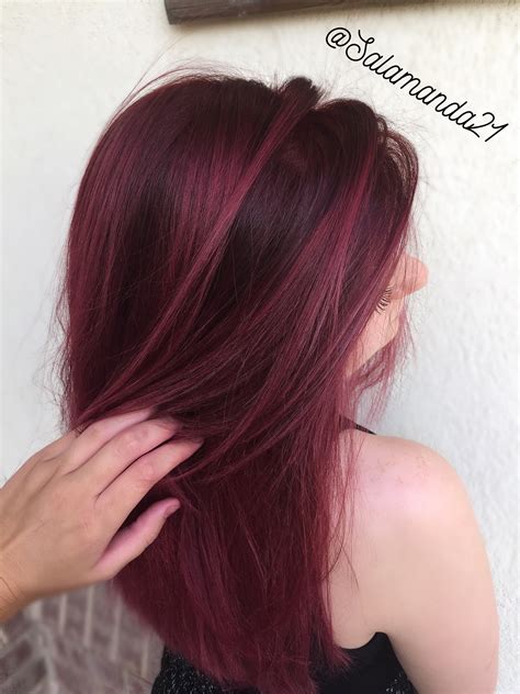 Deep Wine Red Hair Done By Manda Heath Salamanda21