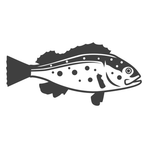 Bass fish illustration #AD , #sponsored, #Sponsored, #illustration, #fish, #Bass in 2020 | Fish ...