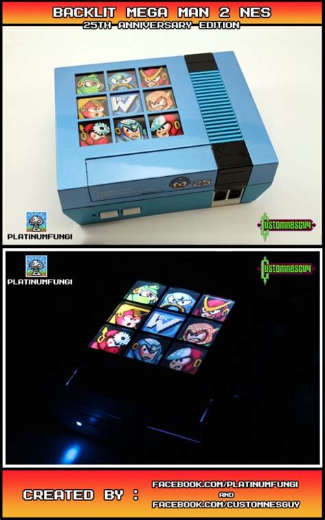 Custom Mega Man 2 25th Anniversary Nes Retro Master Mega Man 2 Mega