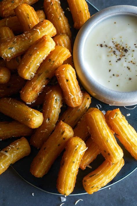 Savory Herb Churros With White Queso Dip Recipe Savory Herb Diy