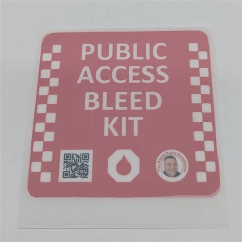 Emergency Bleed Control Kit Window Sticker Turtle Engineering