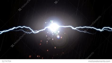 Lightning And Sparks Effect Stock Animation 3274704