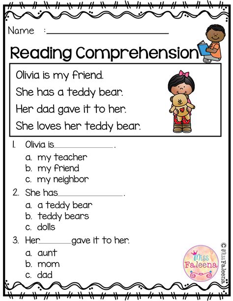 Free Reading Comprehension Is Suitable For Kindergarten Students Or Beg