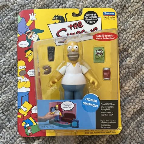 The Simpsons World Of Springfield Homer Simpson Figure Playmates New In Box 2000 Picclick