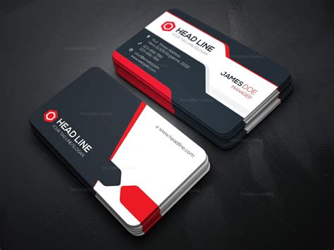 Stylish Visiting Card Template 000085 Template Catalog