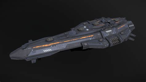 Scifi Battleship Excalibur Buy Royalty Free 3d Model By Msgdi