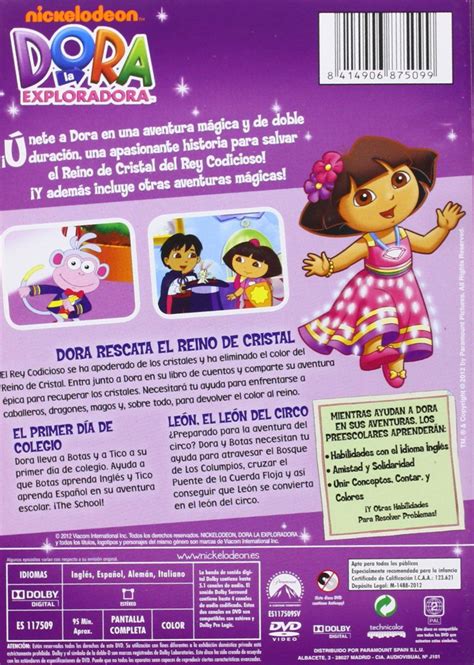 Dora La Exploradora Dora Rescata El Reino De Cristal Dvd Exploradora