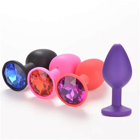 Buy Colorful Silicone Toys Smooth Touch Butt Plug Insert Stopper Sex