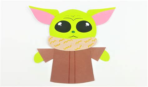 Easy Way To Make Baby Yoda Using Papers Please Check Comments Section