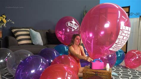 Madison Inflates Large Assortment Of Balloons Jeff Cam HD X Custom Fetish Shoots