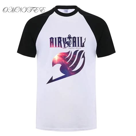 Buy New Summer Fairy Tail T Shirts Men Fashion Cartoon