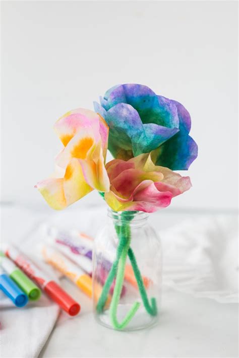How To Make Coffee Filter Flowers Little Bins For Little Hands