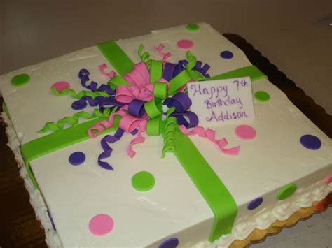 T Box Birthday Cake