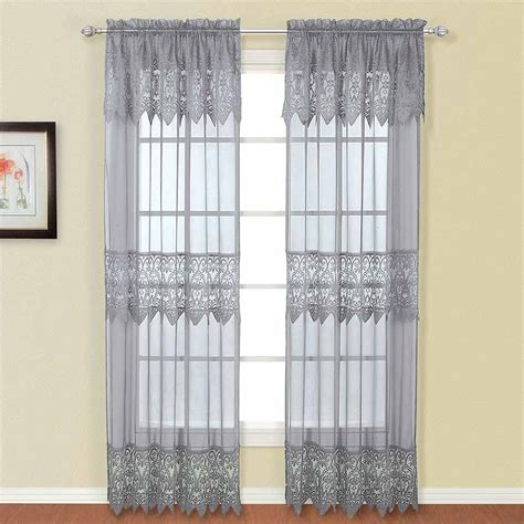 Check Out The Deal On Gray Macrame Sheer Curtain Panel With Attached