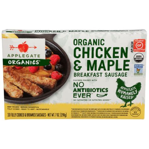 Applegate Organic Chicken Maple Breakfast Sausage G Instacart