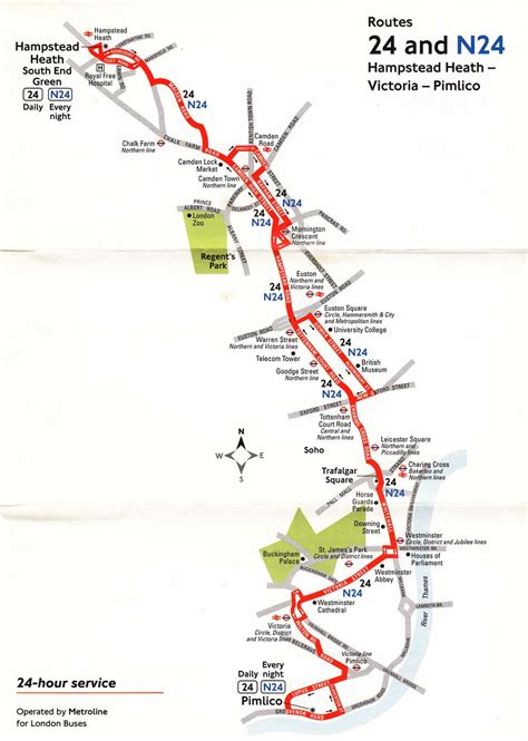 10 Bus Route Map London