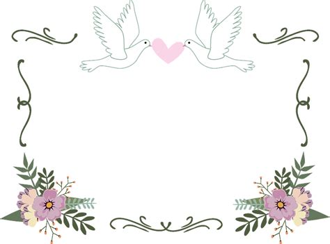 Free Wedding Frames And Borders Clipart