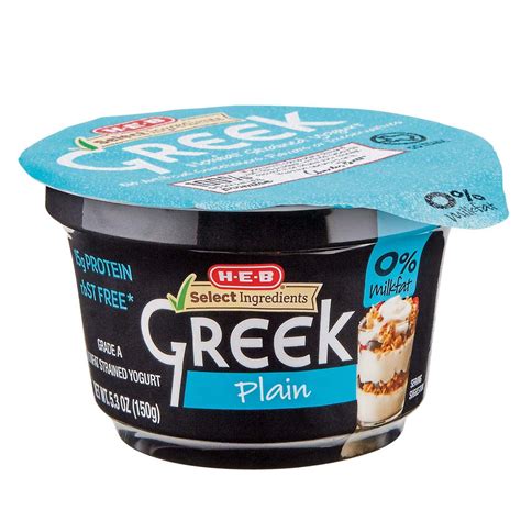 Bovendien heb je zo vaak een mooie. H-E-B Select Ingredients Non-Fat Plain Greek Yogurt - Shop ...