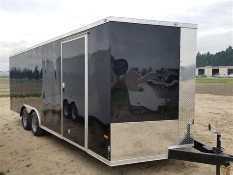 Low Price Enclosed Trailers 85x20 Black 3500 Ad 160 Usa Cargo Trailer