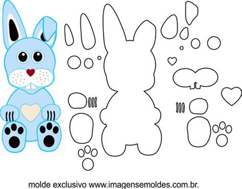 Molde De Conejo Eva 20 Imágenes Para Imprimir Creaciones Erika