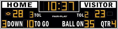 Fb 8132 2 Football Scoreboard Fair Play Scoreboards