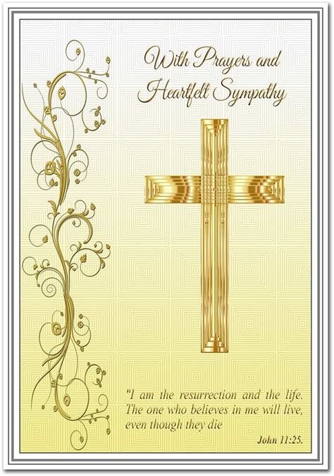 Christian Sympathy Card Religious Deepest Condolence Cards Catholic Comforting Bible