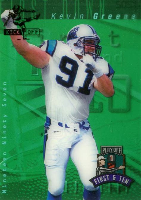 1997 Playoff First And Ten Kickoff 202 Kevin Greene Nm Mt