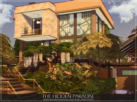 The Hidden Paradise House By Mychqqq At Tsr Sims 4 Updates
