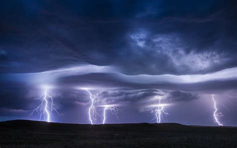 Fondos De Pantalla Relámpago Tormenta Nubes Oscuridad 1920x1200 Hd