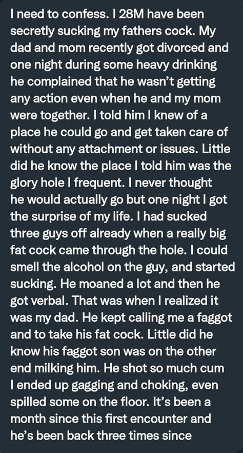 Pervconfession On Twitter He Sucked His Dads Cock