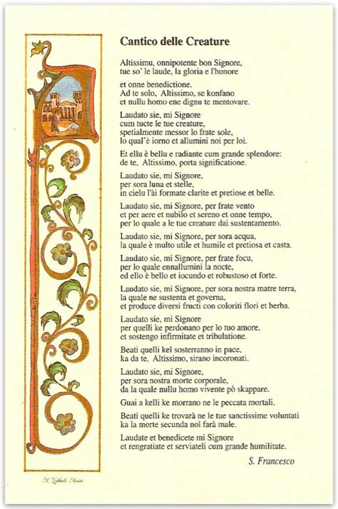 San francesco, cantico delle creature. Risultati immagini per cantico delle creature san ...