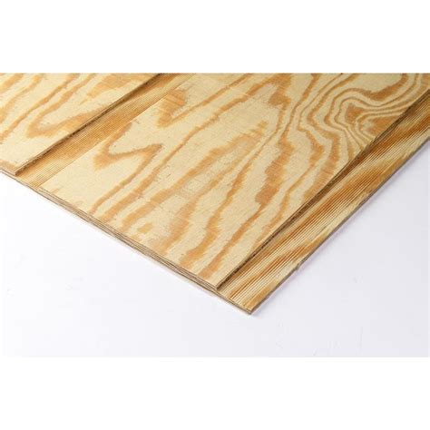 Plytanium Naturalrough Sawn Syp Plywood Panel Siding Common 059 In