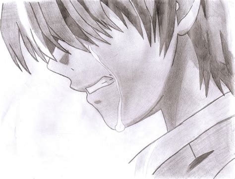 Idea Anime Guy Crying Drawing